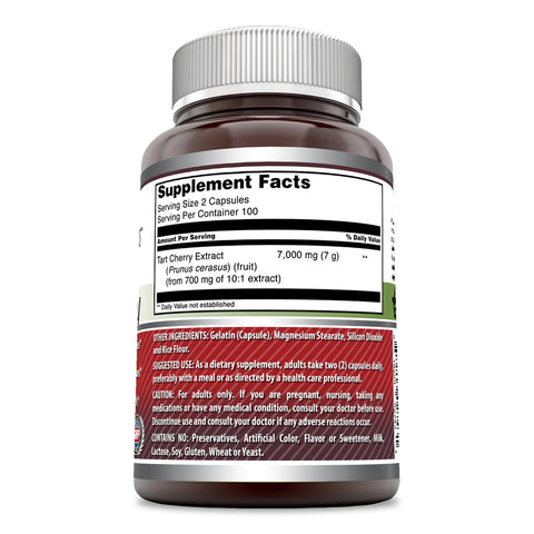 Amazing Formulas Tart Cherry Extract 7000 Mg per Serving 200 Capsules