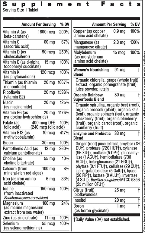 Rainbow Light Womens One High Potency Daily Multivitamin, Vegetarian, 150 ct., Pack May Vary